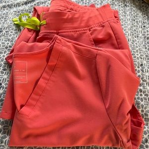 Use set of Figs scrubs - Hot Coral